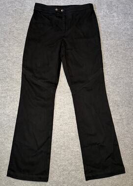 Ralph Lauren Women's Pants 4 Black Flared Denim Casual Classic